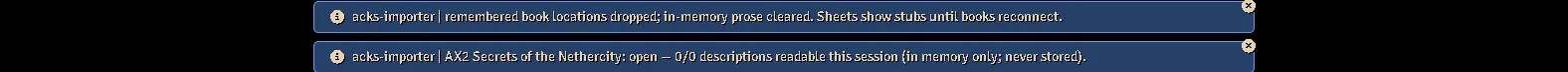 The forget confirmation, reported only when the clear really happened.